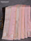 Banarasi tissue semi silk saree peach pink with zari weaves & buttas and zari woven butta border