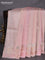 Banarasi tissue semi silk saree pastel peach with zari weaves & buttas and floral zari woven butta border