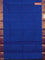 Chettinad cotton saree blue and purple with thread woven buttas and zari woven paisley border