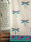 Dragonfly Block Printed Cotton Curtain