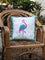 Flamingo Block Printed Cotton Cushion Cover - 16 Inch