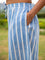English Stripes Cotton Lantern Pants