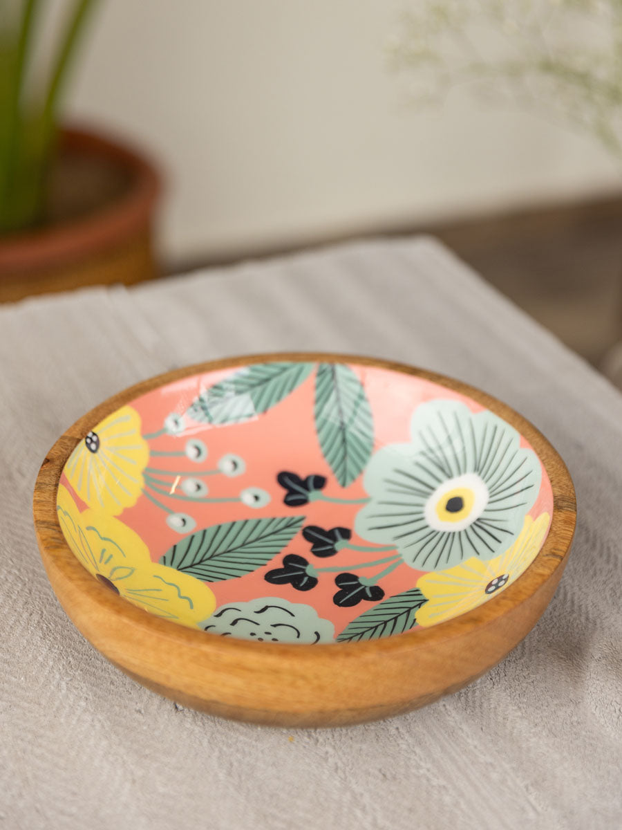 Gulaab Wooden Bowl - Medium