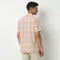 Camp Collar Half Sleeve Checkered Mood Shirt