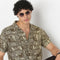Camp Collar Half Sleeve Printed Retreat Shirt
