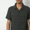 Camp Collar Half Sleeve Yarn Dyed Textured Mood Shirt