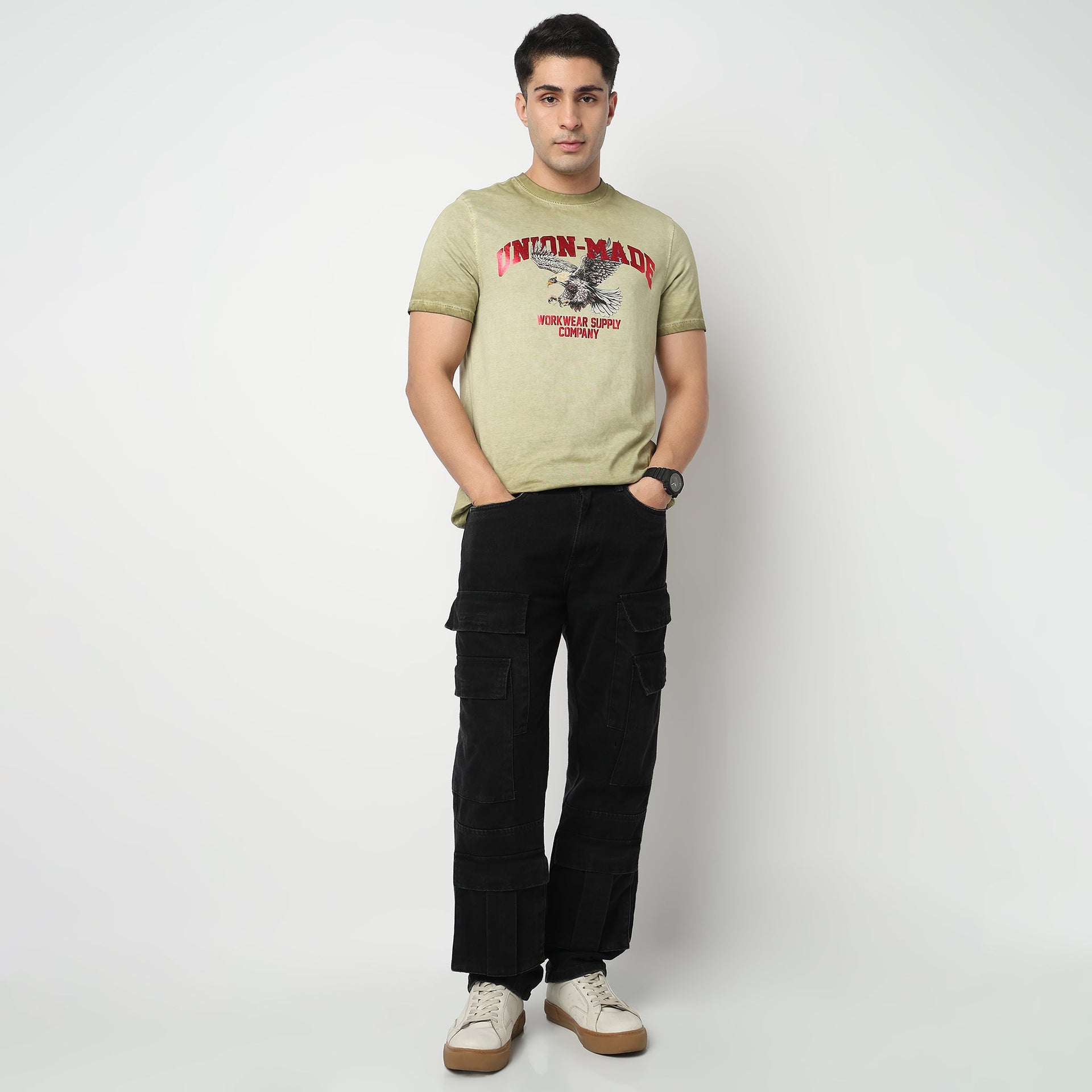 Cotton Graphic Crew Neck T-Shirt