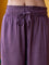 Solid Purple Viscose Palazzo Pants