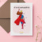 Supermom Cape Card - Hindi