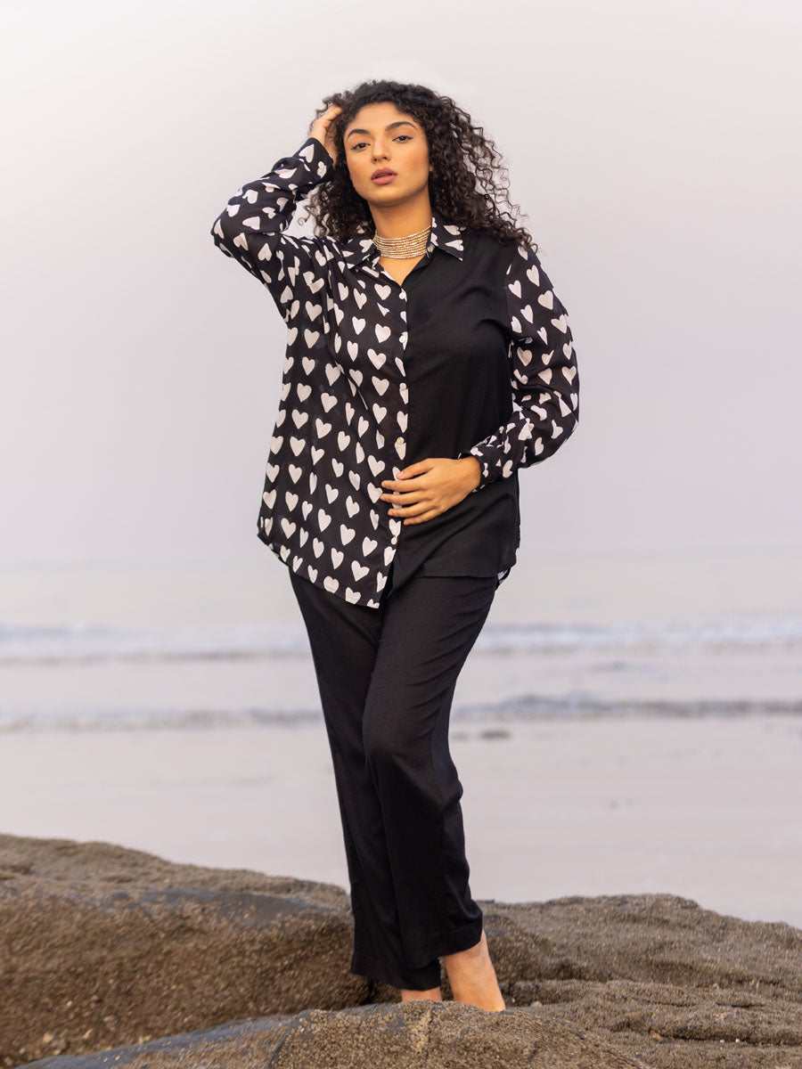 Memsaab Black Co-ord Set of 2