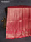 Banarasi silk saree dark pink with allover zari woven brocade weaves and zari woven border
