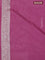 Banarasi semi katan saree mauve pink with allover zari weaves and zari woven border