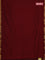 Bengal soft cotton saree maroon and blue with plain body and zari woven border