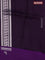Banarasi katan silk saree violet with allover silver zari woven brocade weaves and zari woven butta border