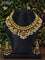 Antique guttapusalu necklace with kemp & cz stones and pearl hangings