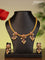 Antique attigai necklace with kemp stones and pearl & golden beads hanging