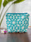 Blue Star Hand Block Print Cotton Travel Pouch