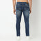 Vintage Worn Out Look Slim Crop Fit Jeans