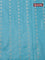 Banarasi katan silk saree pastel blue with zari woven buttas in borderless style