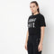 Boxy Fit Round Neck Performance Graphic Crop T-Shirt