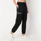 Ankle Length Relaxed Fit Solid Athleisure Legwear With Front Joggers