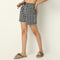 Above Knee Checkered Lounge Shorts