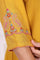 Yellow Embroidered Flared Kurta