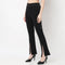 Silver Metal Chain On Waist And Centre Slit At Hem Detail Pant