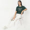 Boxy Fit Printed Short Sleeve Crop T-Shirt