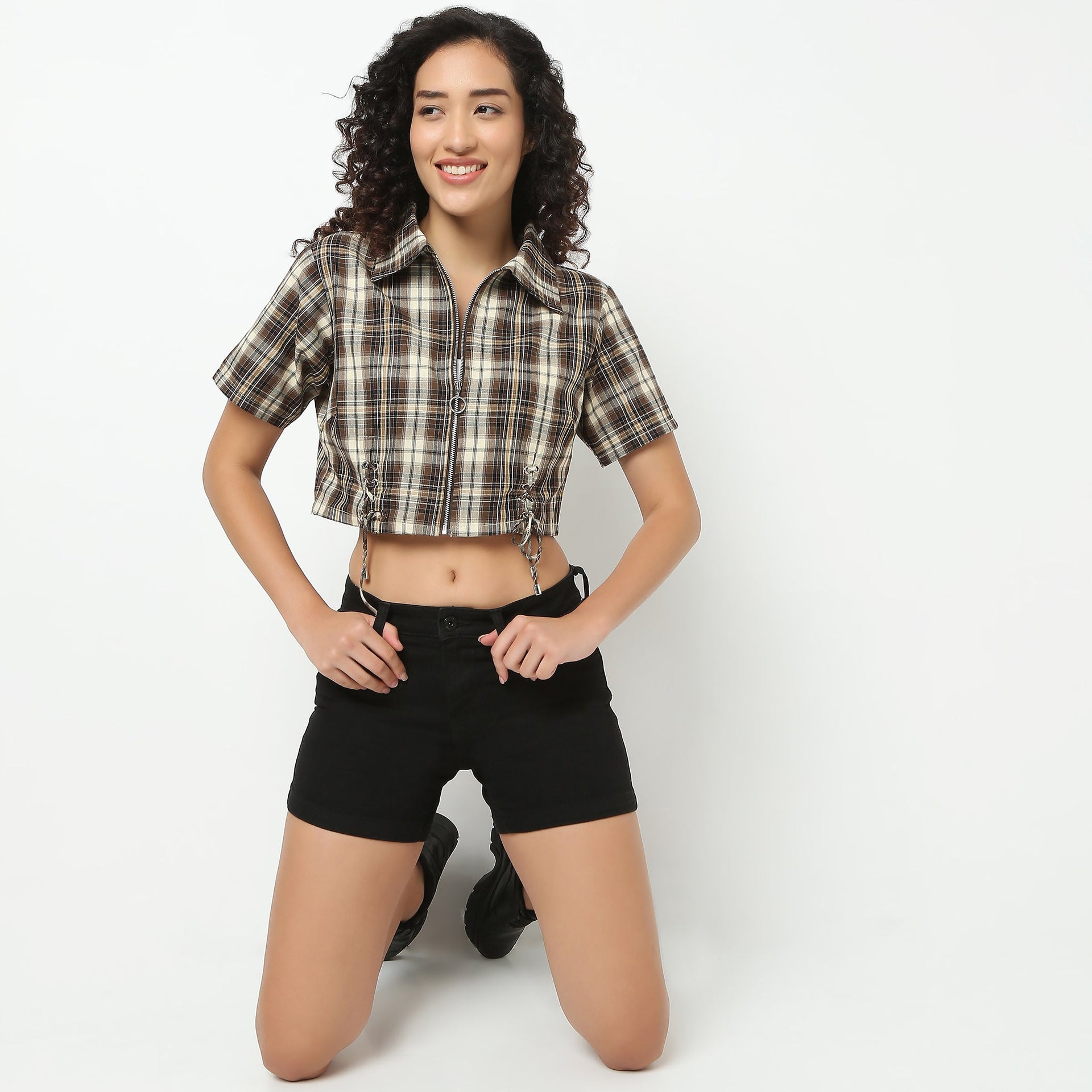 Betty Shirt with Front Tie-Up Detail