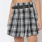 Checkered High Rise Betty Skirt