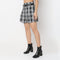 Checkered High Rise Betty Skirt