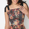 Young Women Corset Top with Floral Print.