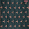 Banarasi cotton saree dark green with copper zari woven geometric buttas and piping border