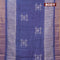 Bhagalpuri saree blue with geometric butta prints and zari woven border