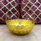 Gift Basket Gold Coated Flower Basket with Handle (Dia 7 Inches)