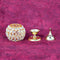 Crystal diya, brass diya, Akhand Diya, Diwali Diya, Deepam, Tea Light Holder (Set of 10)