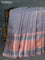 Pure kanjivaram silk saree grey shade with zari woven buttas and long zari woven border