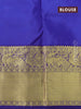 Pure kanjivaram silk saree light pink and blue with zari woven buttas and long zari woven border