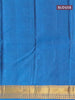Pure kanjivaram silk saree maroon and cs blue with allover self emboss & zari buttas and zari woven paisley border