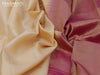 Pure kanjivaram silk saree sandal and pink with allover floral zari woven buttas and long zari woven border