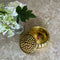 Brass Sindoor Kum Kum Box, Bharani Gifts Dots And Stripes Design Kumkum Box For Special Occasions.