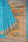 SKY BLUE and COPPER BUTTIS SILK Saree with BANARASI FANCY