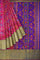 PINK and MULTI IKKAT PRINT SILK Saree with IKAT