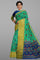 SEA GREEN and MULTI IKKAT PRINT SILK Saree with IKAT