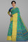 SEA GREEN and MULTI PATOLA SILK Saree with IKAT