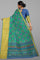 SEA GREEN and MULTI PATOLA SILK Saree with IKAT