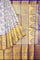 ROYAL BLUE and BLUE BROCADE SILK Saree with KANCHIPURAM