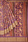 PURPLE and GOLD FLORALS SILK Saree with FANCY