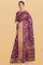 PURPLE and MULTI FLORALS SILK Saree with FANCY